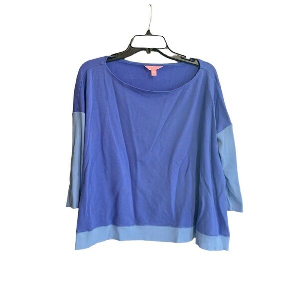 Lilly Pulitzer Shiloh Poncho In Beckon Blue Size XXS/XS - Picture 3 of 8